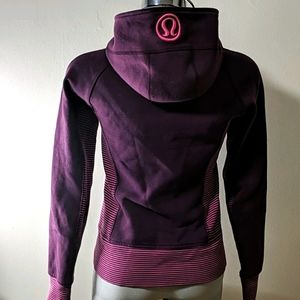 Lululemon Scuba Hoodie MAROON AND HOT PINK